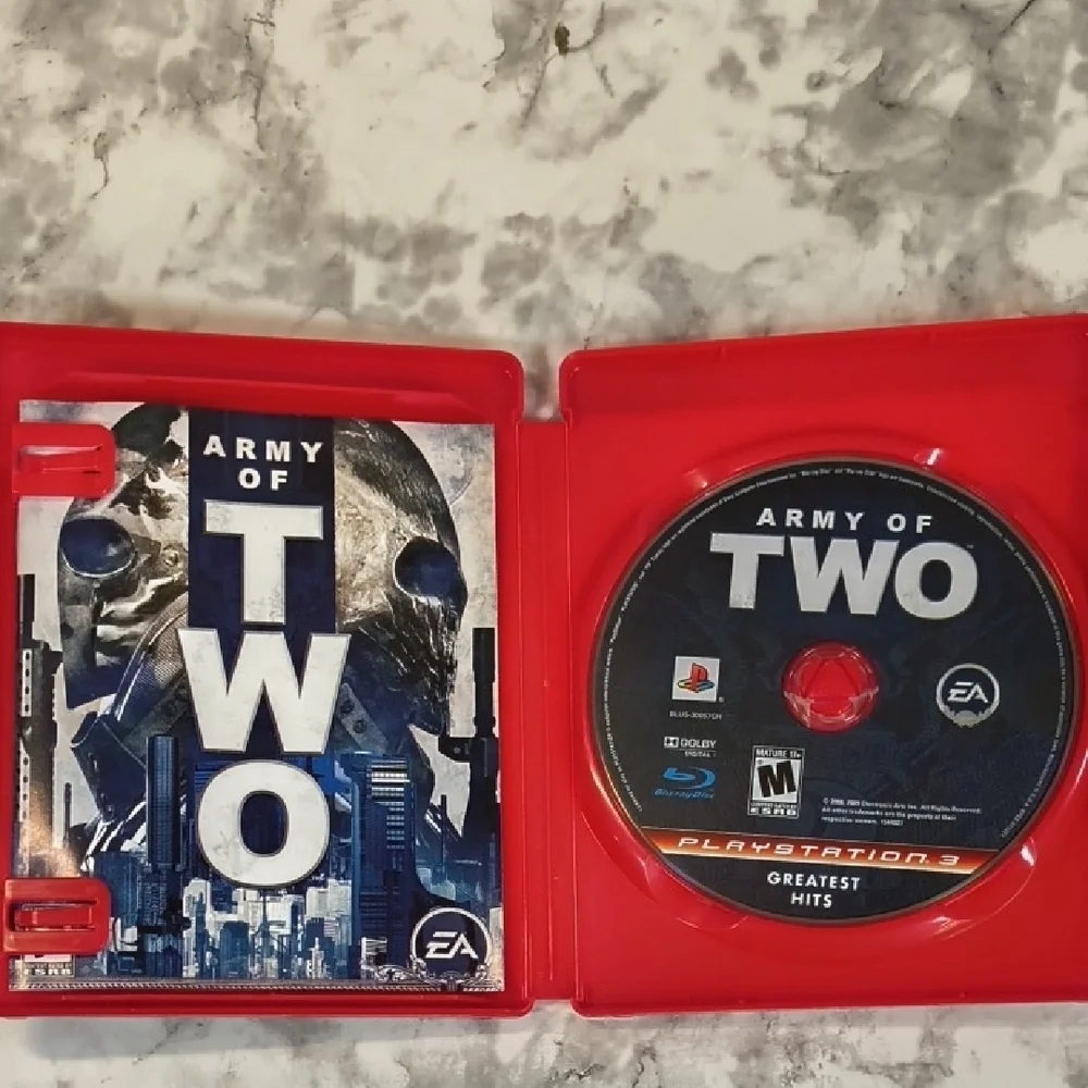 Army of Two for PlayStation 3 Game - Red Case